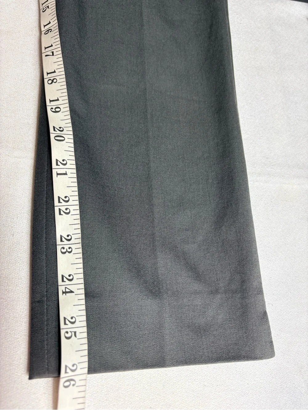 J. Crew Gray Straight-Leg Cropped Dress Pants Side Zipper Size 6